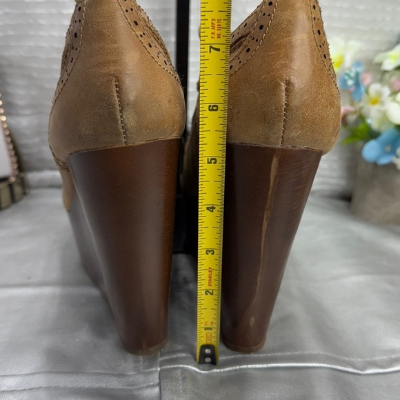 (R5)Steve Madden PARRDON,vintage
Brown leather lace-up platform oxfords,women' 9 - Picture 6 of 13
